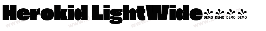 Herokid LightWide字体转换